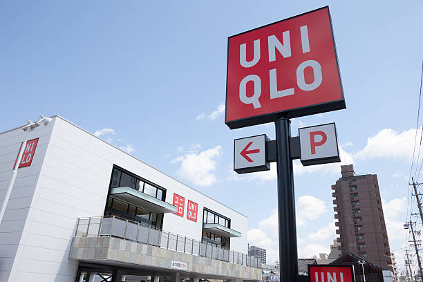 UNIQLO store in Nagoya, Japan Nagoya, Japan - March 26, 2012 : General view of the UNIQLO clothing store. This store is located in 1-2-22, Yoshino, Higashi-ku, Nagoya, Aichi Prefecture, Japan. Uniqlo chain is Asia's biggest clothing retailer. tokai region photos stock pictures, royalty-free photos & images