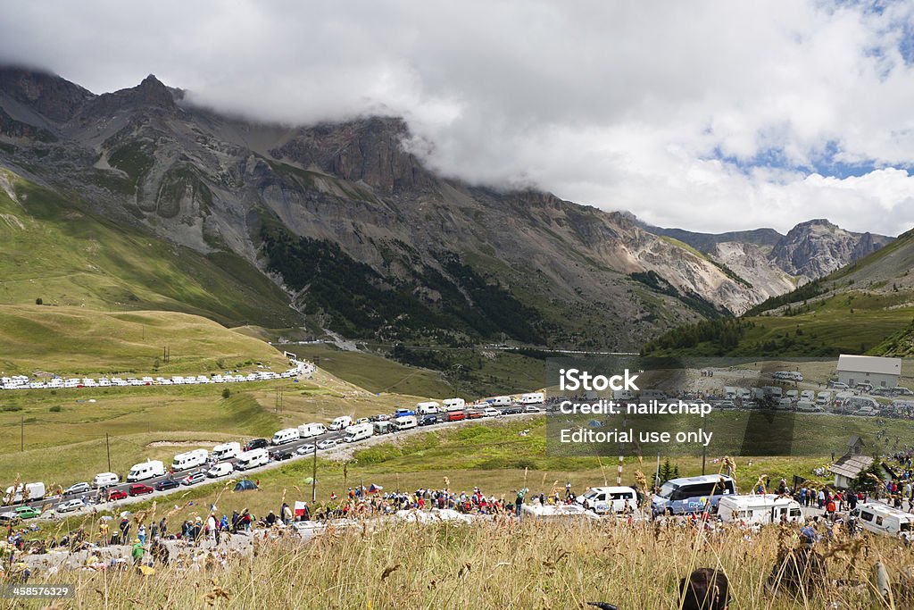 Col du Galibier 2011 년 동안 Tour de France) 단계 - 로열티 프리 Tour de France 스톡 사진