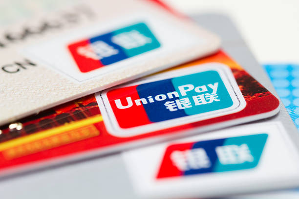 UnionPay credit card stock photo