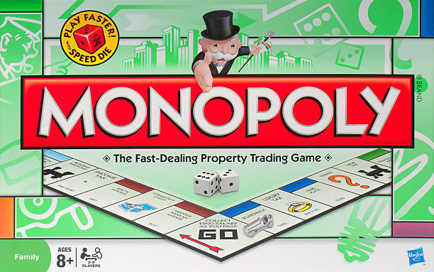 monopoli casella - brand name game foto e immagini stock