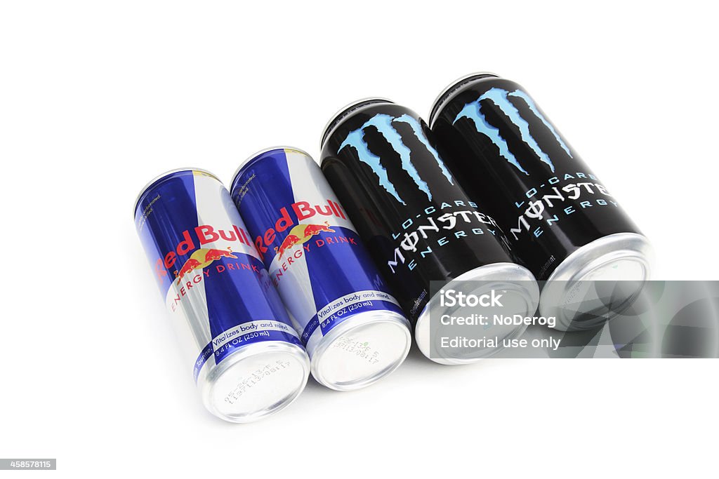 Red Bull, czy Monster napoje energetyczne - Zbiór zdjęć royalty-free (Monster Energy)
