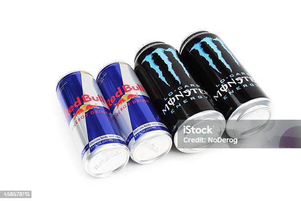 Red Bull Czy Monster Napoje Energetyczne - zdjęcia stockowe i więcej obrazów Monster Energy - Monster Energy, Red Bull, Aranżacja