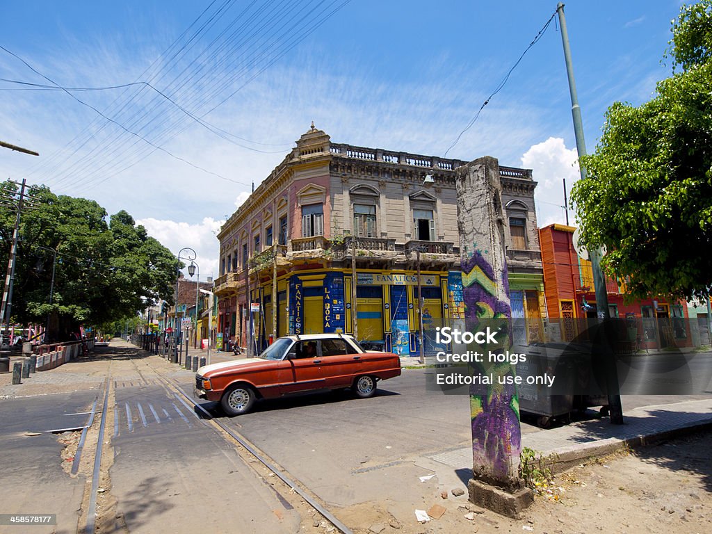 La Boca-barrio de Buenos Aires - Foto de stock de Aldea libre de derechos