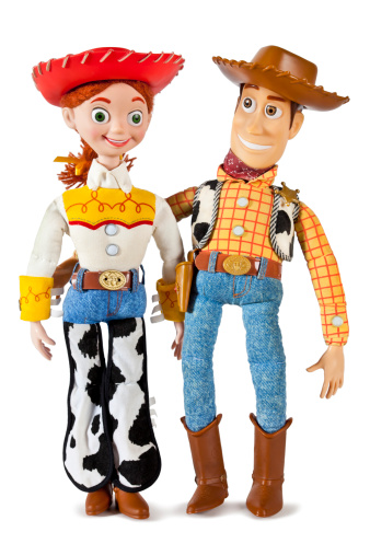  Jessie Y Woody Toy Story Caracteres Foto de stock y más banco de imágenes de Niño