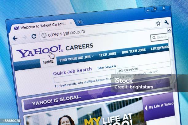 Yahoo Вебсайт В Браузере Вакансии — стоковые фотографии и другие картинки Yahoo - Brand-Name - Yahoo - Brand-Name, www, Без людей