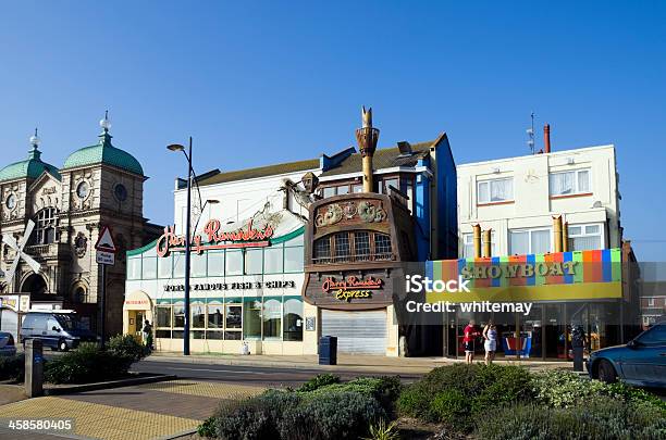 Harry Ramsdens On Great Yarmouth Seafront Stock Photo - Download Image Now - Adult, Amusement Arcade, Blue