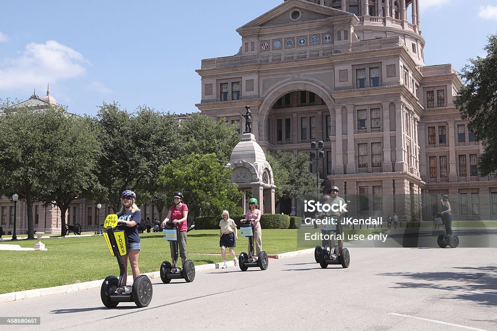 Touristen auf dem Segway-Roller - Lizenzfrei Motorroller Stock-Foto