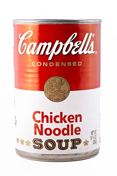 campbell のチキンラーメンスープ - campbell soup company ストックフォトと画像