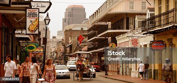 New Orleans French Quarter Stock Photo - Download Image Now - Bourbon Street - New Orleans, French Quarter, New Orleans