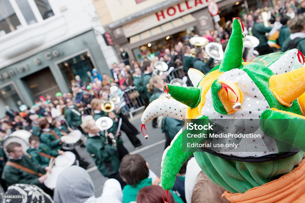 St Patricks day Festveranstaltungen in Galway - Lizenzfrei Bunt - Farbton Stock-Foto