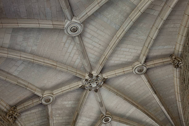 Princeton University Arched Ceiling Detail stock photo
