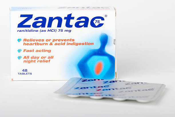 Zantac Box and Blister Pack stock photo