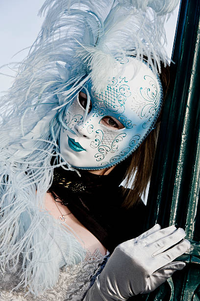 máscara de carnaval de veneza - venice italy flash - fotografias e filmes do acervo