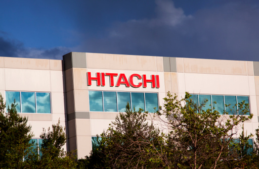 Chula Vista, California, USA - April 8, 2011: Hitachi Home Electronics (American)s North American Headquarters at Eastlake Business Center.  Hitachi Ltd., headquartered in Tokyo, Japan, is a leading global electronics company.