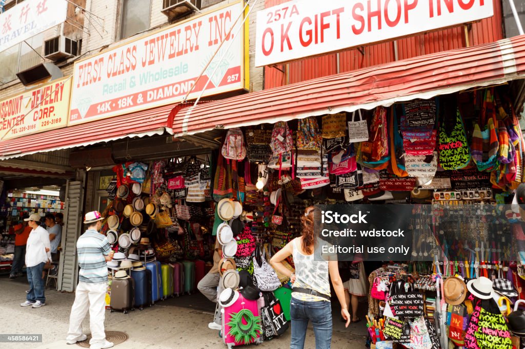 Canal Street Shops New York City Stock Photo - Download Image Now