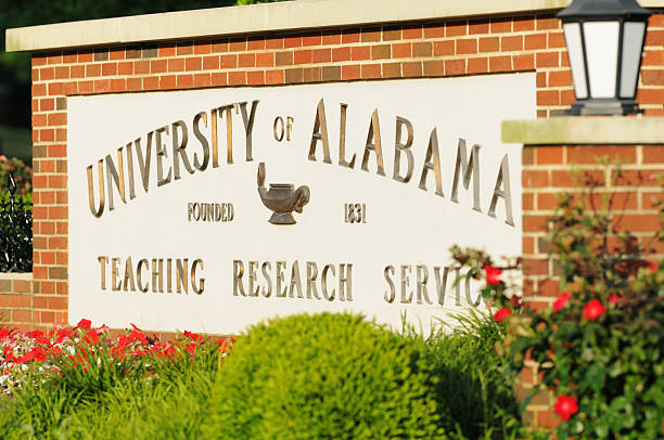 panneau de l'université de l'alabama - university of alabama at tuscaloosa photos et images de collection