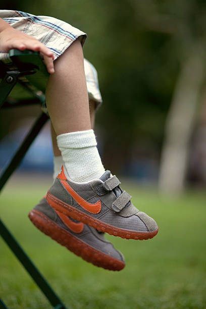 Oregon, USA - July 12, 2011: Child wearing Nike shoes