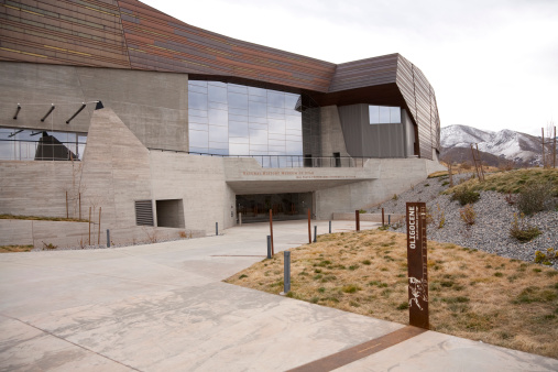 Salt Lake City, UT, USA - November 24, 2011: Exterior view of the new Natural History Museum of Utah, located near the University of Utah in Salt Lake City.