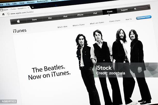 The Beatles На Itunes Applecom Веб — стоковые фотографии и другие картинки The Beatles - The Beatles, Пол Маккартни, Джон Леннон