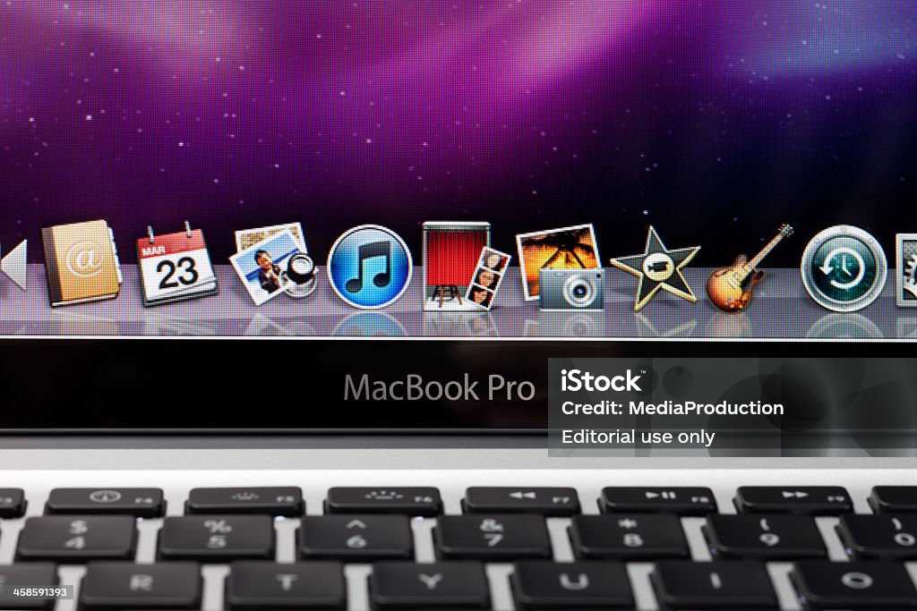 MacBook Pro closup - Royalty-free Software de Computador Foto de stock