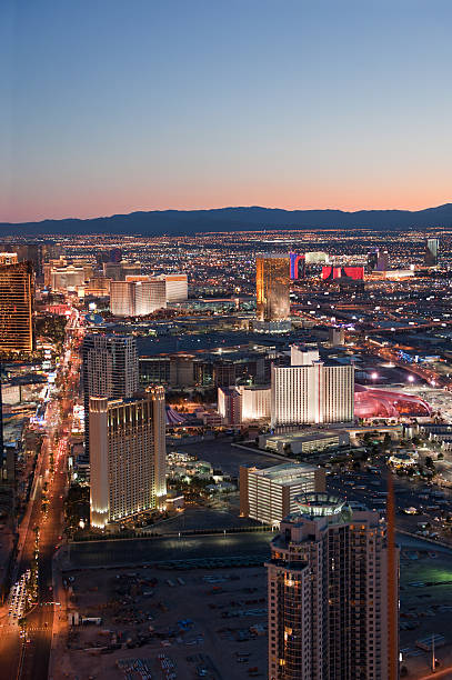 Las Vegas, USA - March 7, 2009: Las Vegas Strip at Sunset
