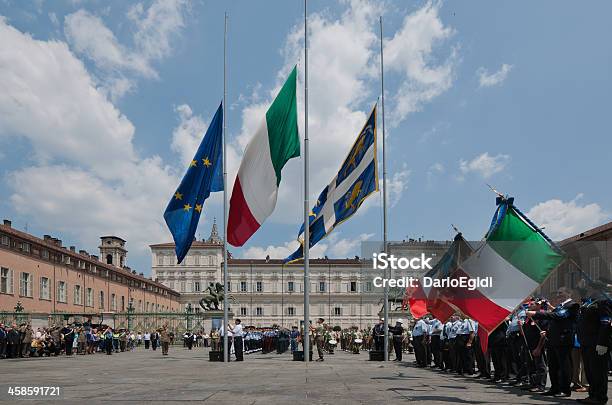 Evento Italia 150 - Fotografie stock e altre immagini di Bandiera - Bandiera, Bandiera dell'Italia, Bandiera nazionale