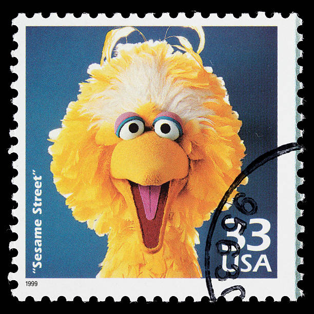 sesame street briefmarke usa - sesame street fotos stock-fotos und bilder