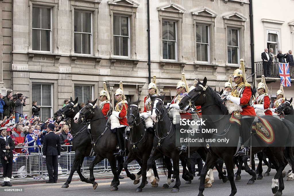 Sovereign s'escorte de jubilé de diamant de la Reine procession d'État - Photo de 2012 libre de droits
