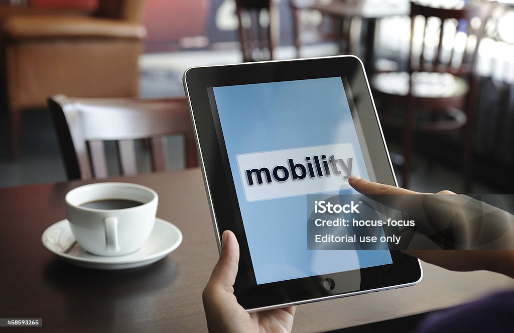 Mobilità con iPad - Foto stock royalty-free di Accessibilità