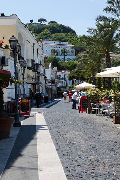 イスキア島 street - casamicciola mediterranean sea tourism travel ストックフォトと画像