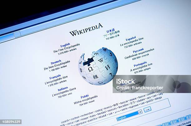 Photo libre de droit de Wikipediaorg Page Principaleversion Anglaise Site banque d'images et plus d'images libres de droit de Wikipedia