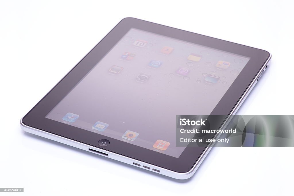 iPad na białym tle - Zbiór zdjęć royalty-free (Bez ludzi)