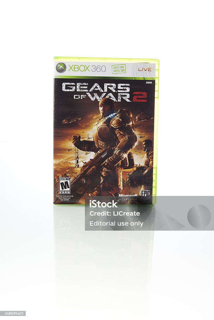 Gears of War 2 비디오 게임으로 Xbox 360 용 - 로열티 프리 1인칭 슈팅 게임 스톡 사진