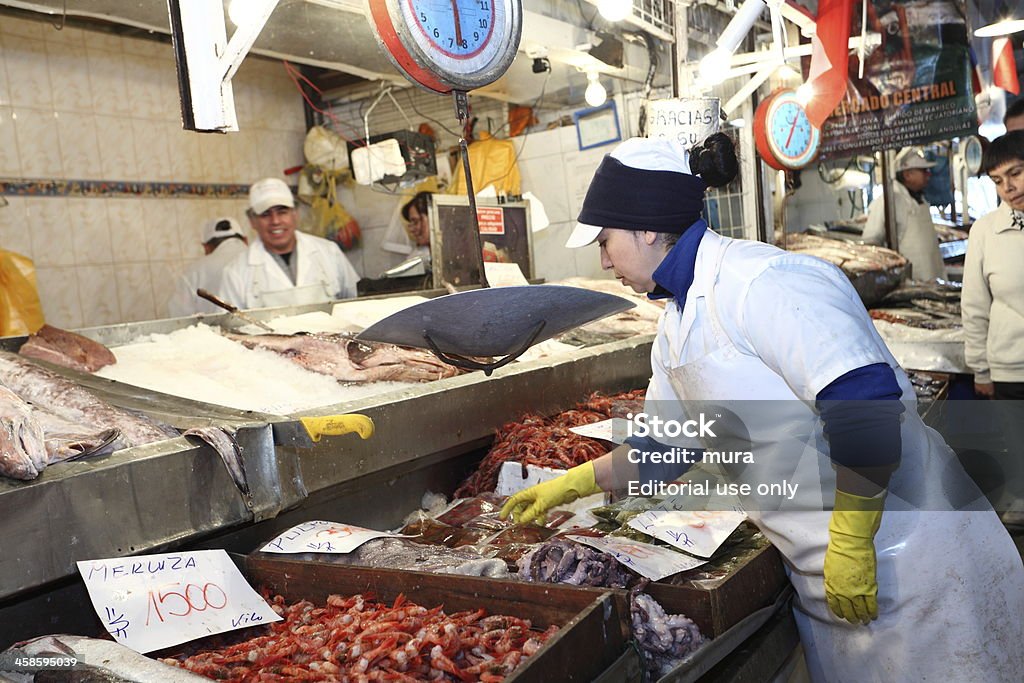 Fishmarket マカード Central ,Santiago de Chile - チリ サンティアゴのロイヤリティフリーストックフォト