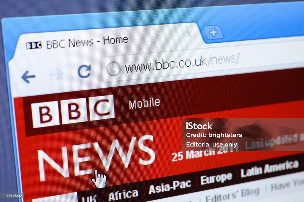 BBC News page Web sur le navigateur - Photo de BBC libre de droits