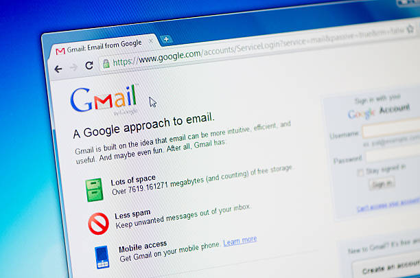 google gmail - gmail stock-fotos und bilder