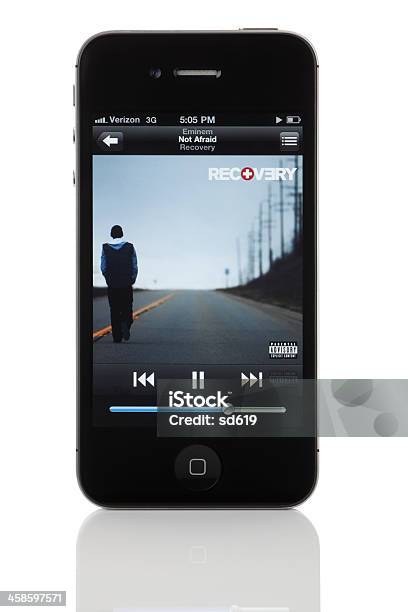 Ipod App On Apple Iphone 4 Eminems Not Afraid Stock Photo - Download Image  Now - iStock