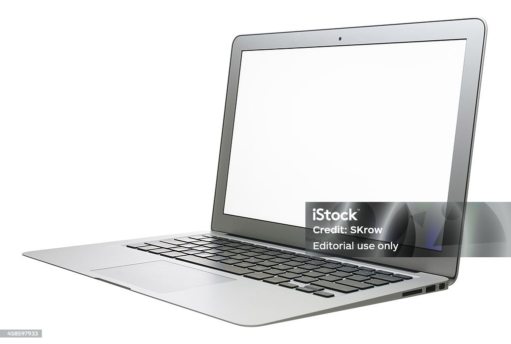 MacBook Air с пустой экран - Стоковые фото MacBook роялти-фри