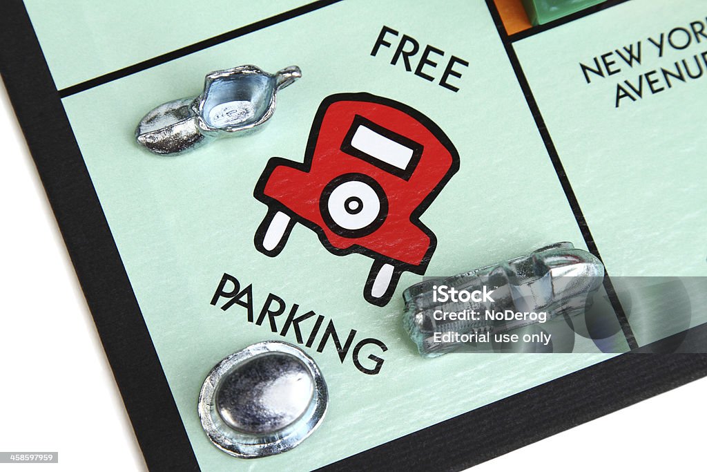 Monopolu Gra board przedstawiający bezpłatny Parking Plac - Zbiór zdjęć royalty-free (Gra planszowa)