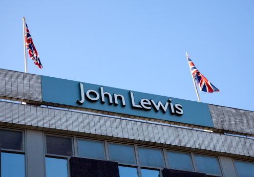 Sheffield, England - May 2, 2011: City centre John Lewis department store located in the area known as Barkers Pool.