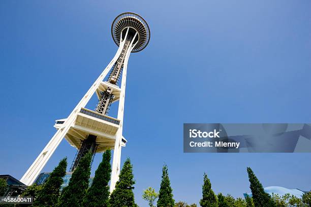 Foto de Space Needle De Seattle Eua e mais fotos de stock de Alto - Descrição Geral - Alto - Descrição Geral, Centro da cidade, Cidade