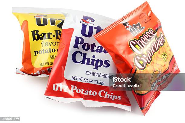 Utz Snackbarbq Trasparente Patatine Fritte E Formaggio Crunchies - Fotografie stock e altre immagini di Borsa