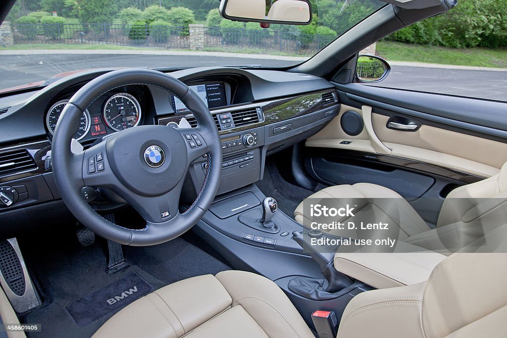 BMW M3 wewnętrznych - Zbiór zdjęć royalty-free (Wnętrze samochodu)