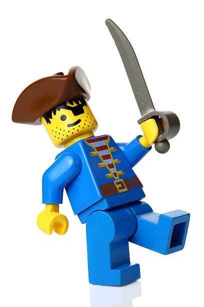 en lego pirate - toy figurine plastic editorial photos et images de collection