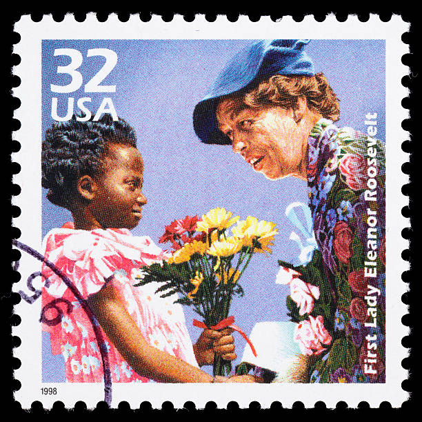 eua eleanor roosevelt selo postal - eleanor - fotografias e filmes do acervo