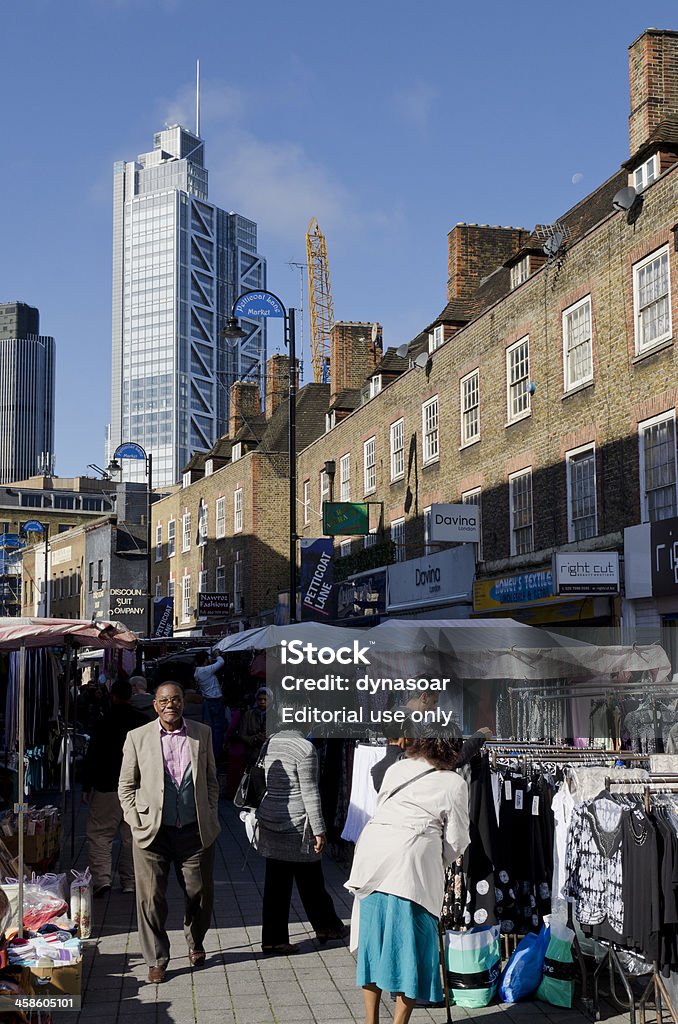 Petticoat Lane rynku, East End of London - Zbiór zdjęć royalty-free (Anglia)