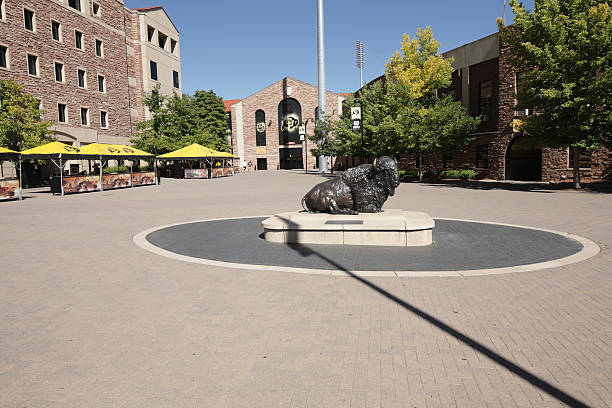 콜로라도 대학, 볼더 풋볼 경기장 입구 - university of colorado 뉴스 사진 이미지