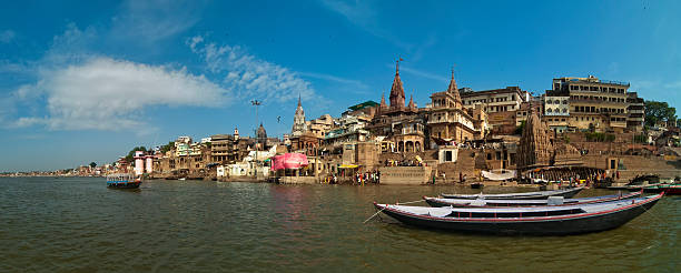 Varanasi - holy city of India stock photo