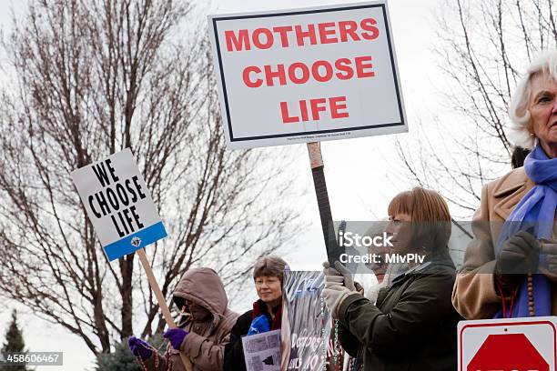 Women Protesting Against Abortion Stock Photo - Download Image Now - Abortion, Protest, Rebellion