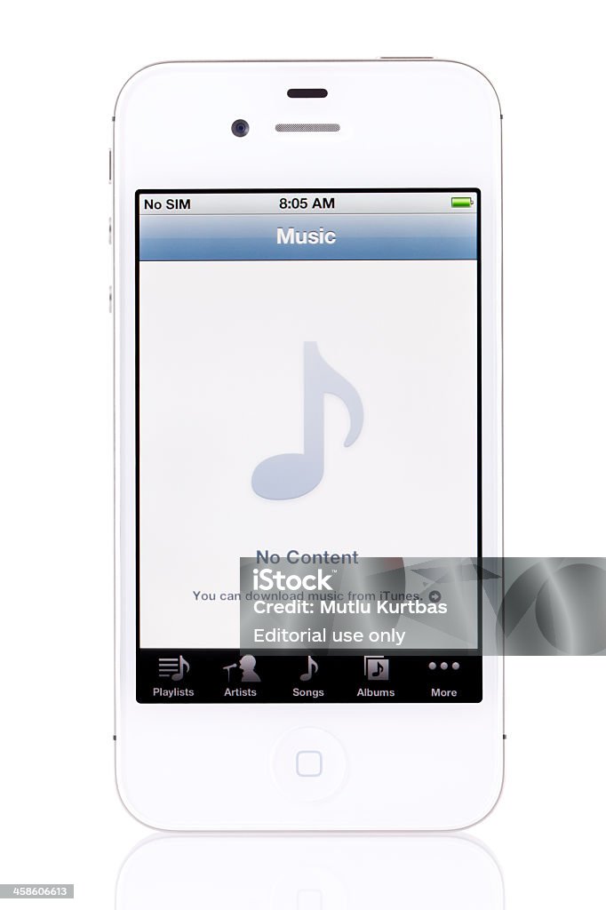 Blanco para Apple iPhone 4s - Foto de stock de Agarrar libre de derechos